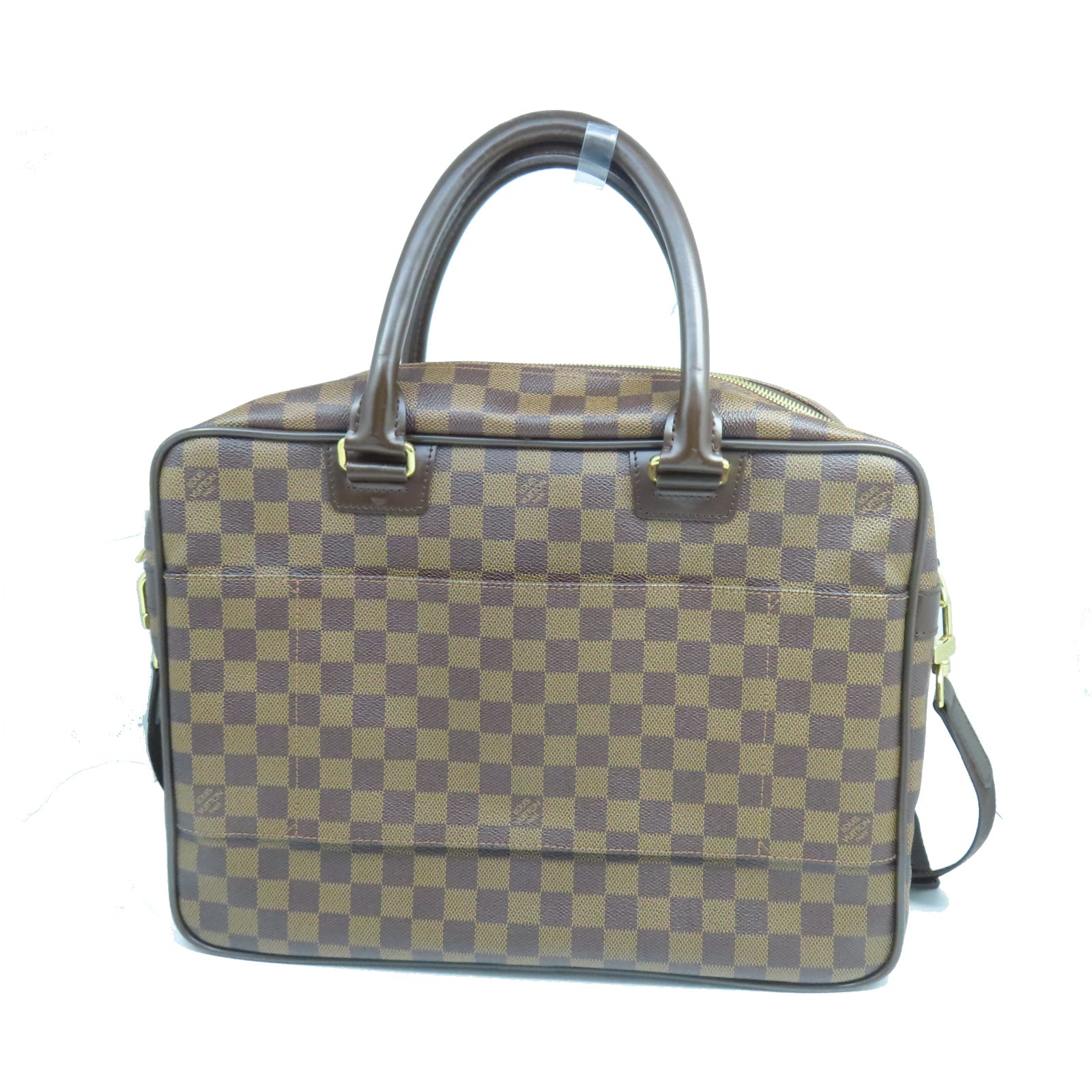 LOUIS VUITTON Damier Ebene Icare金扣肩背袋棕色