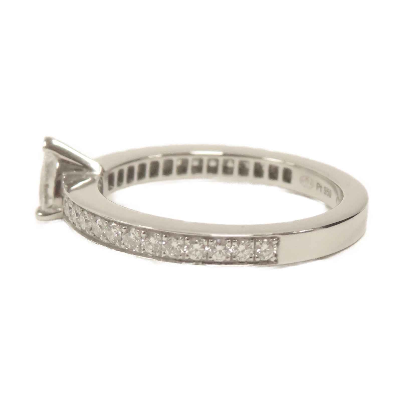 Chaumet 18K白金Diamond Ring戒指銀色US#4