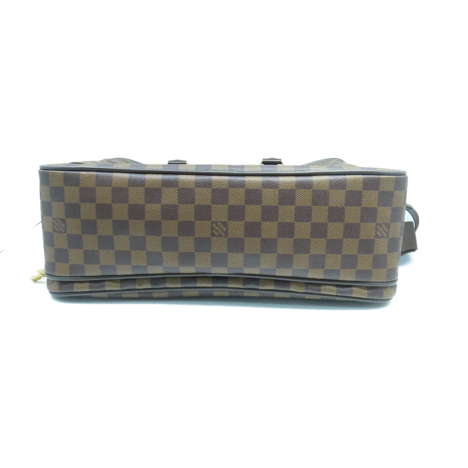 LOUIS VUITTON Damier Ebene Icare金扣肩背袋棕色