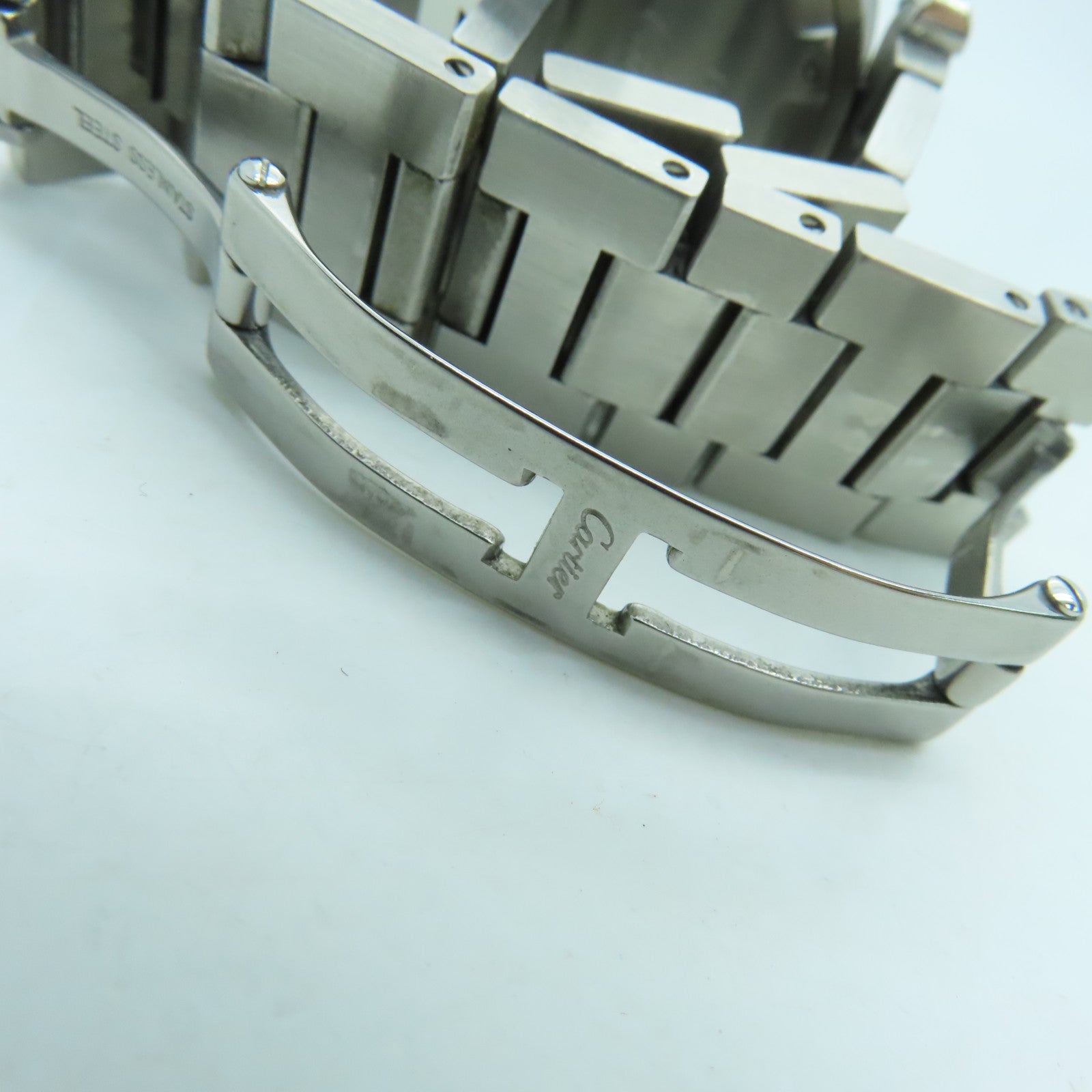 CARTIER Pasha C不鏽鋼手錶自動機芯銀色