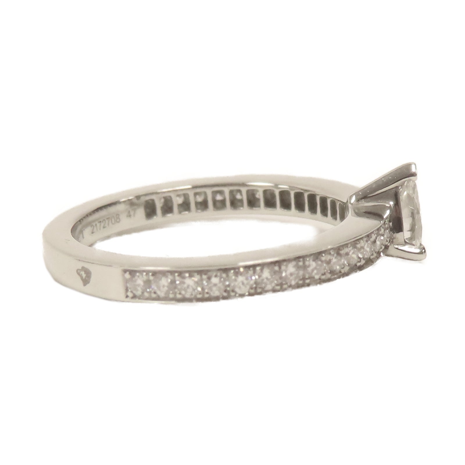 Chaumet 18K白金Diamond Ring戒指銀色US#4