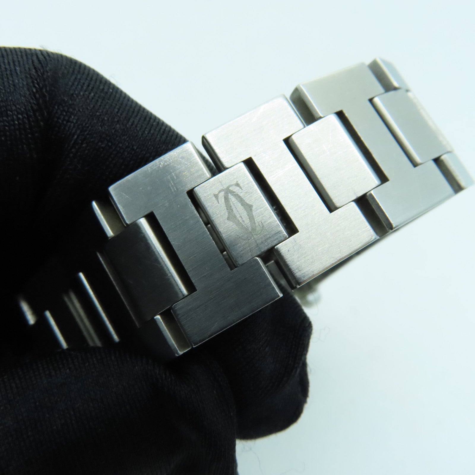 CARTIER Pasha C不鏽鋼手錶自動機芯銀色