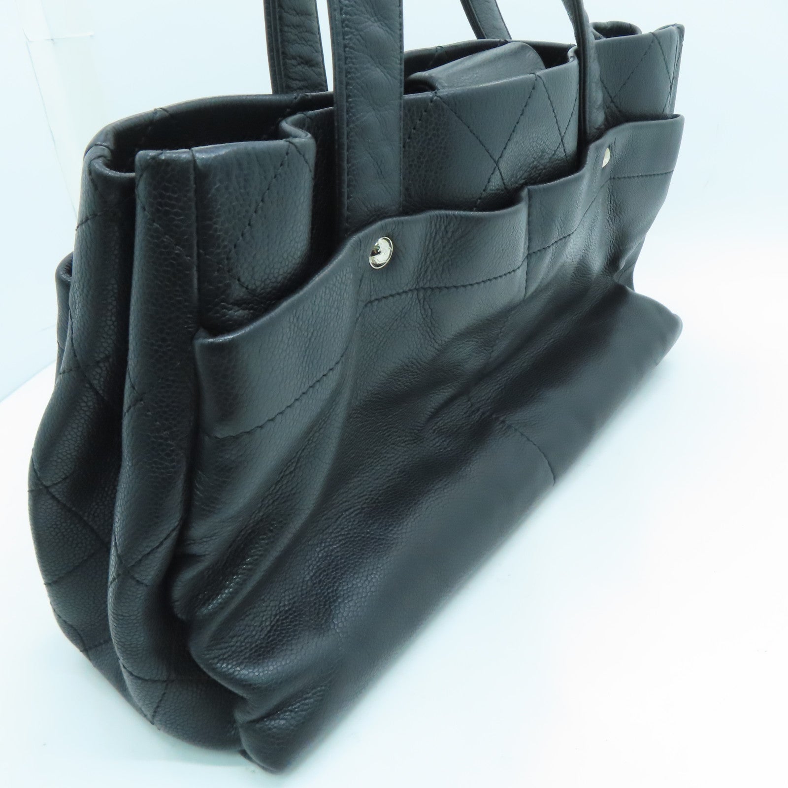 CHANEL 【激減優惠】牛皮皮革Tote Bag手挽袋黑色