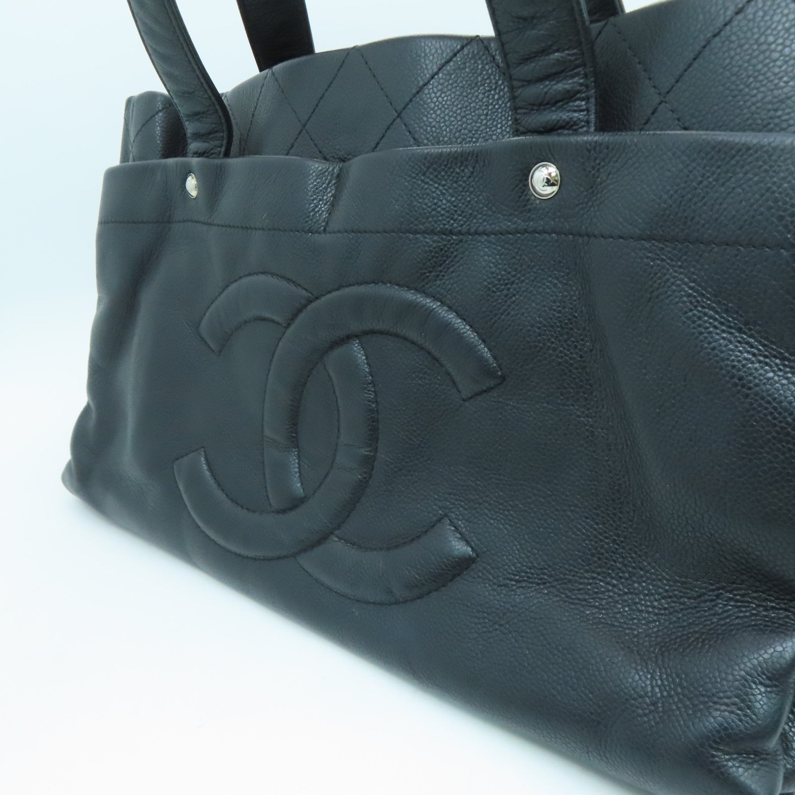 CHANEL 【激減優惠】牛皮皮革Tote Bag手挽袋黑色