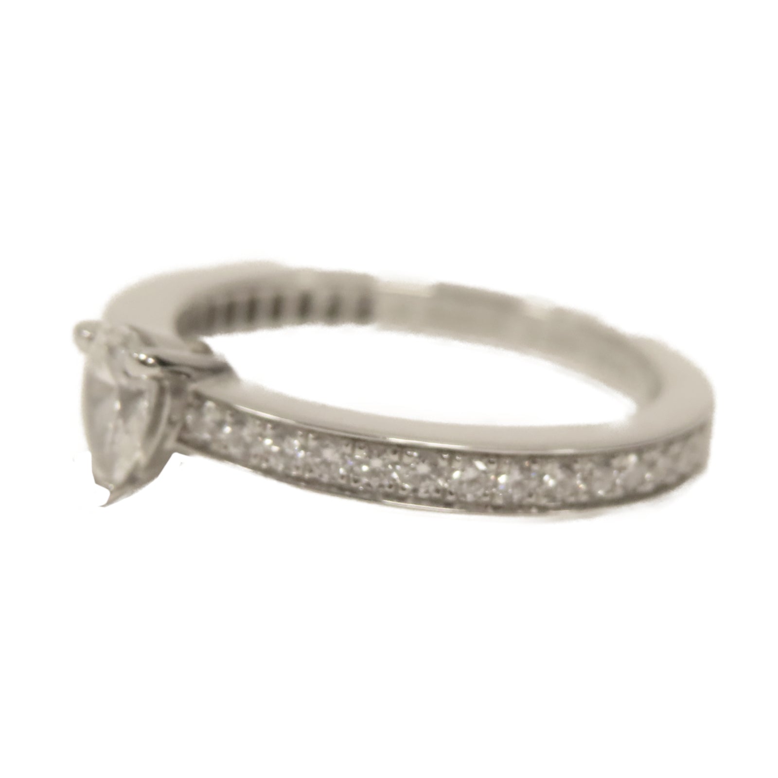 Chaumet 18K白金Diamond Ring戒指銀色US#4