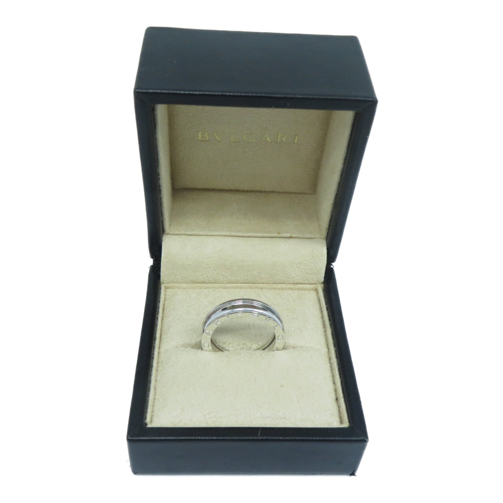 BVLGARI 18K白金B-zero1戒指BVLGARI#F57/US#8