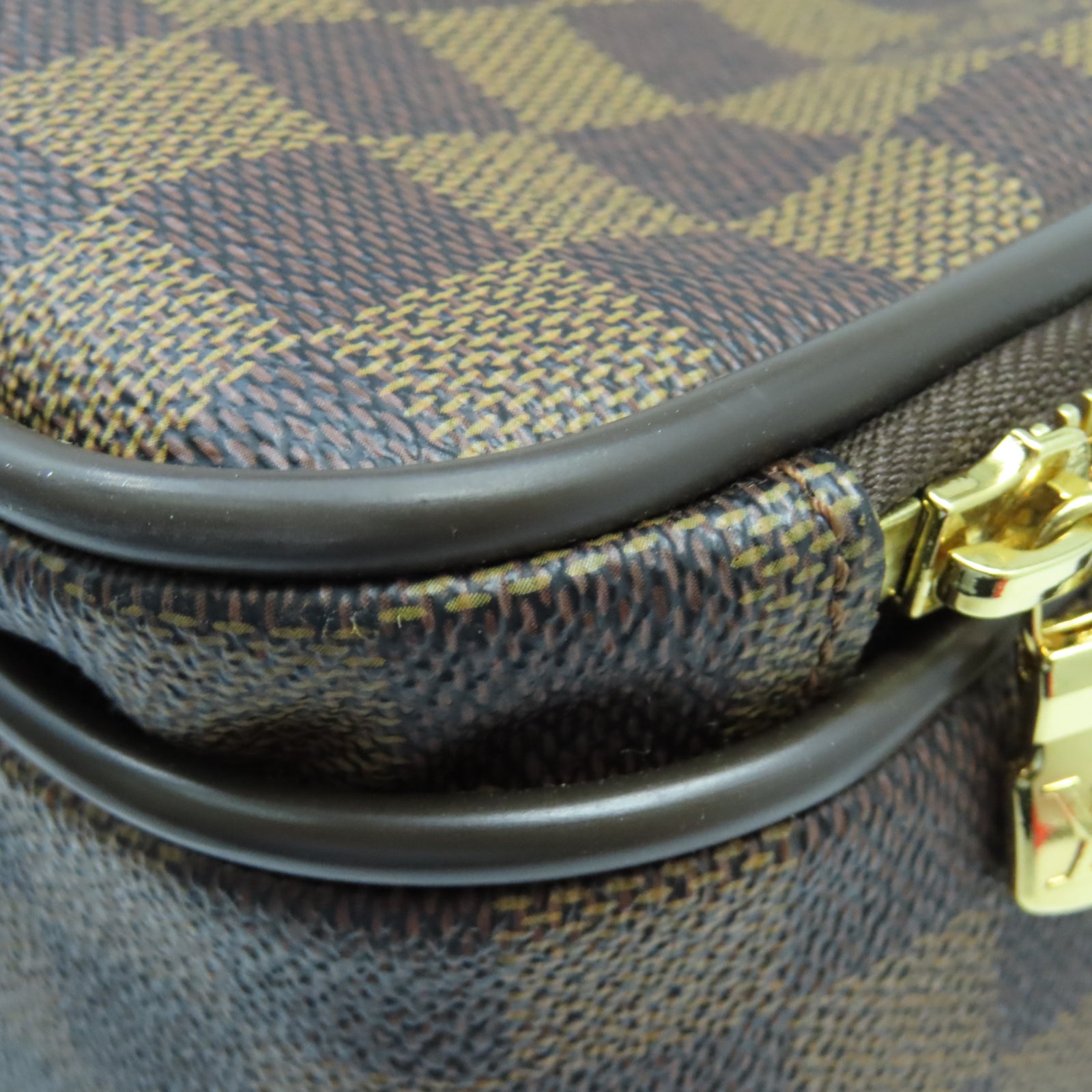 LOUIS VUITTON Damier Ebene Icare金扣肩背袋棕色