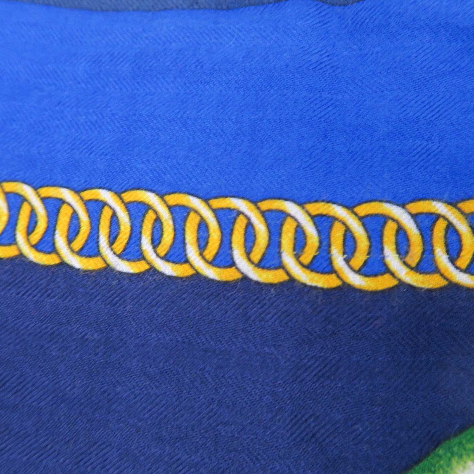 HERMES 羊絨Scarf圍巾藍色