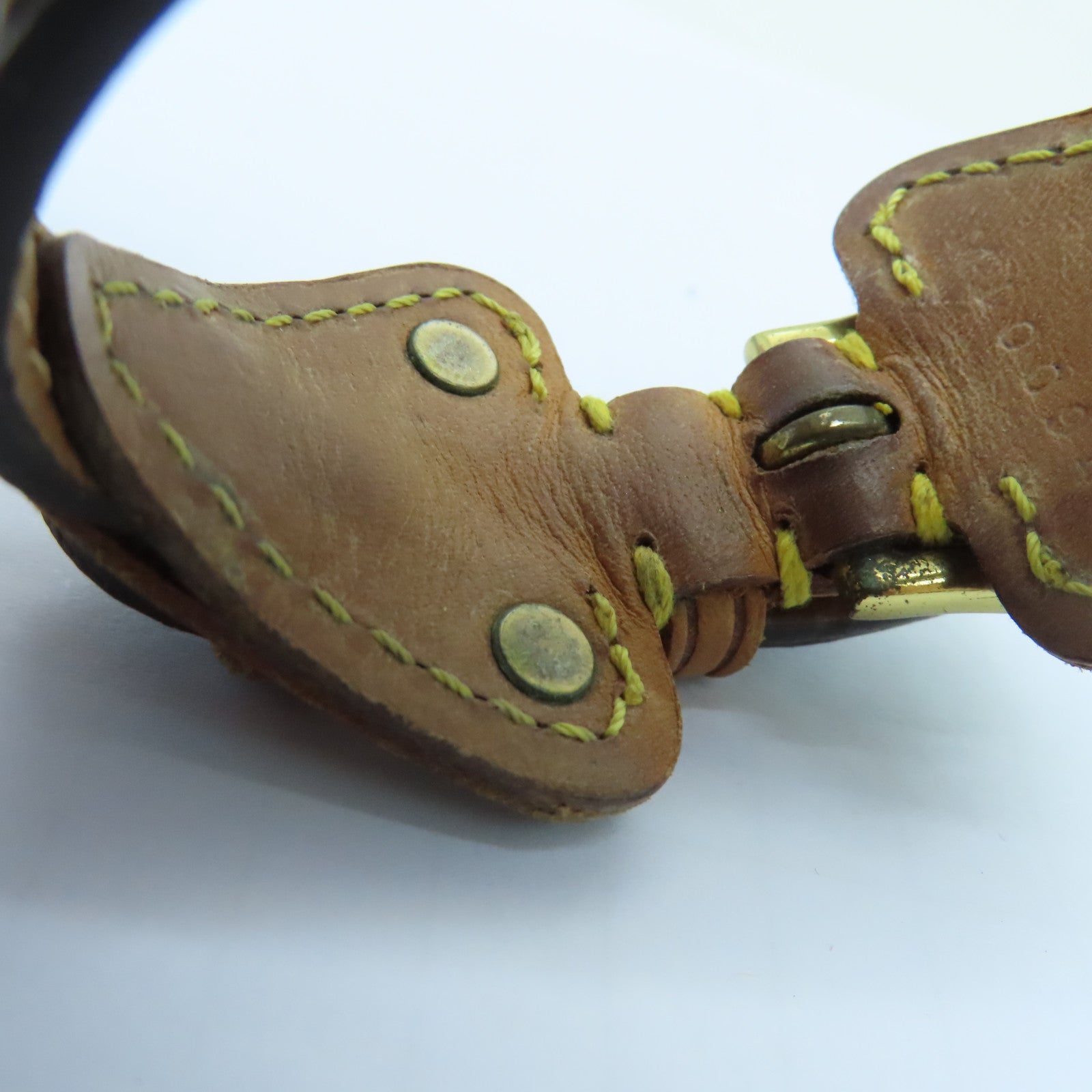 LOUIS VUITTON Monogram Bracelet手镯金扣啡色