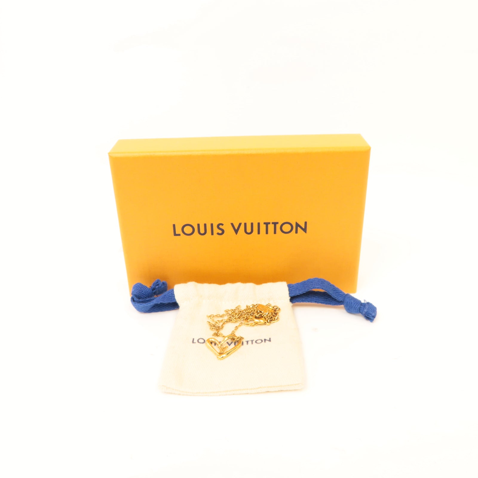 LOUIS VUITTON 金屬Fall In Love Necklace項鍊金色