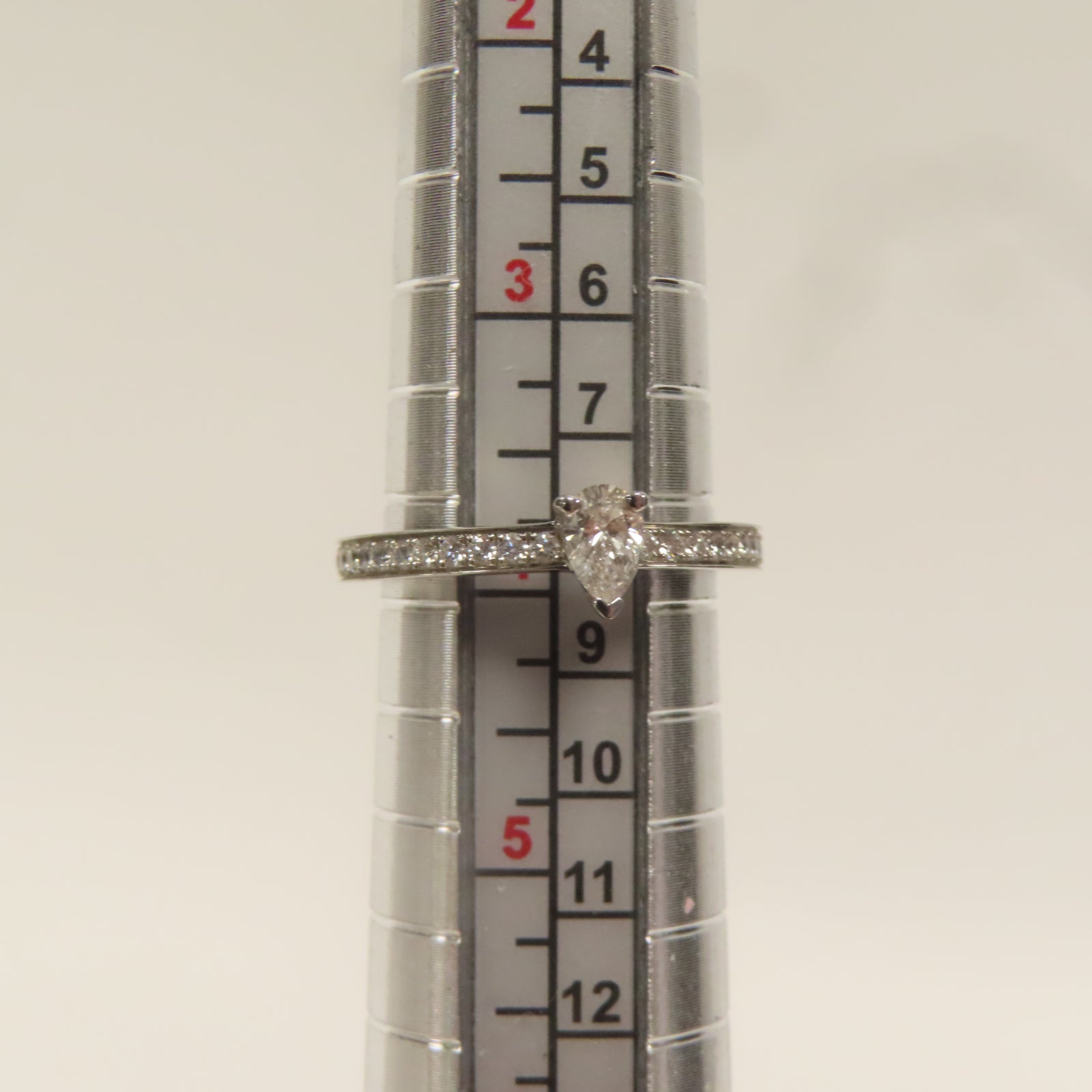 Chaumet 18K白金Diamond Ring戒指銀色US#4