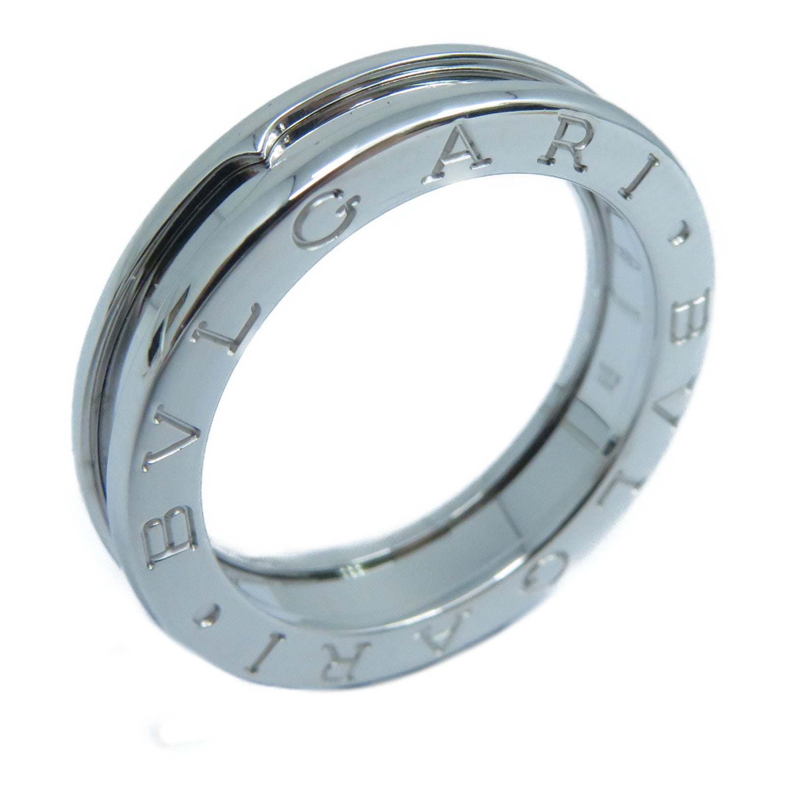 BVLGARI 18K白金B-zero1戒指BVLGARI#F57/US#8