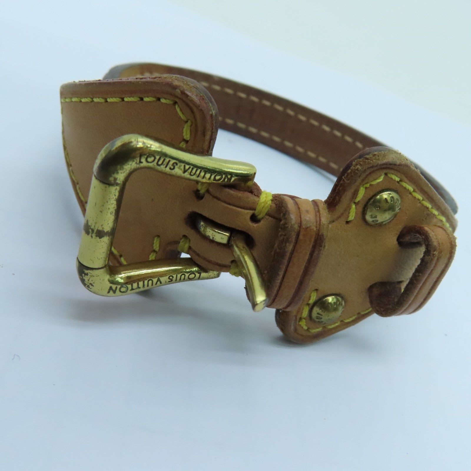 LOUIS VUITTON Monogram Bracelet手镯金扣啡色