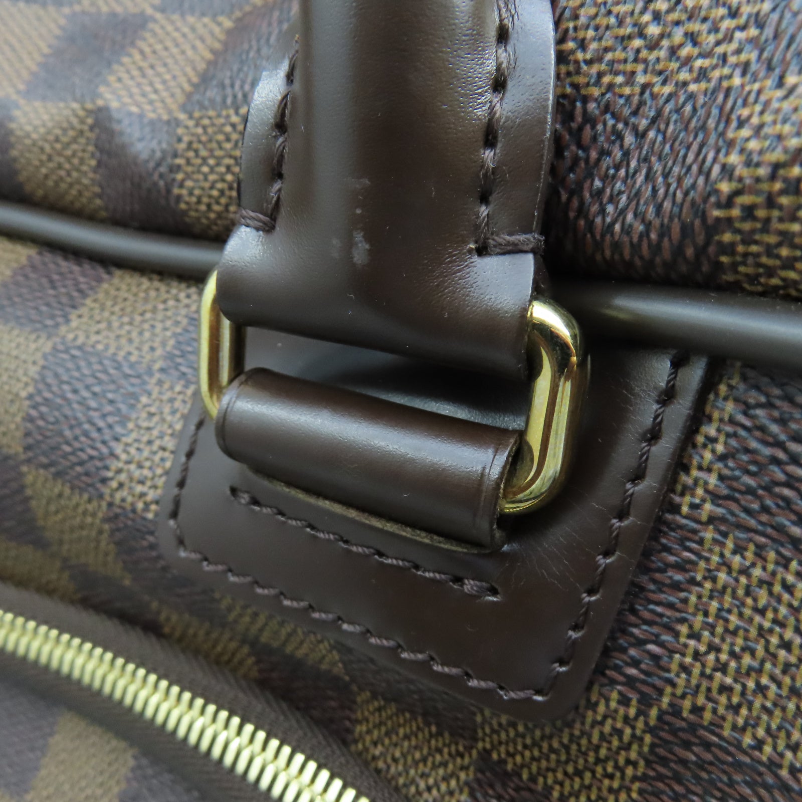 LOUIS VUITTON Damier Ebene Icare金扣肩背袋棕色