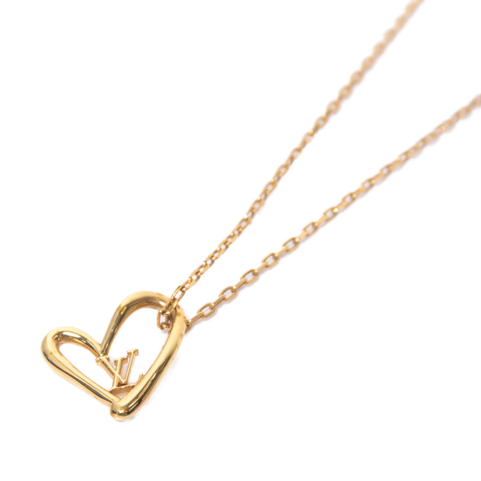 LOUIS VUITTON 金屬Fall In Love Necklace項鍊金色