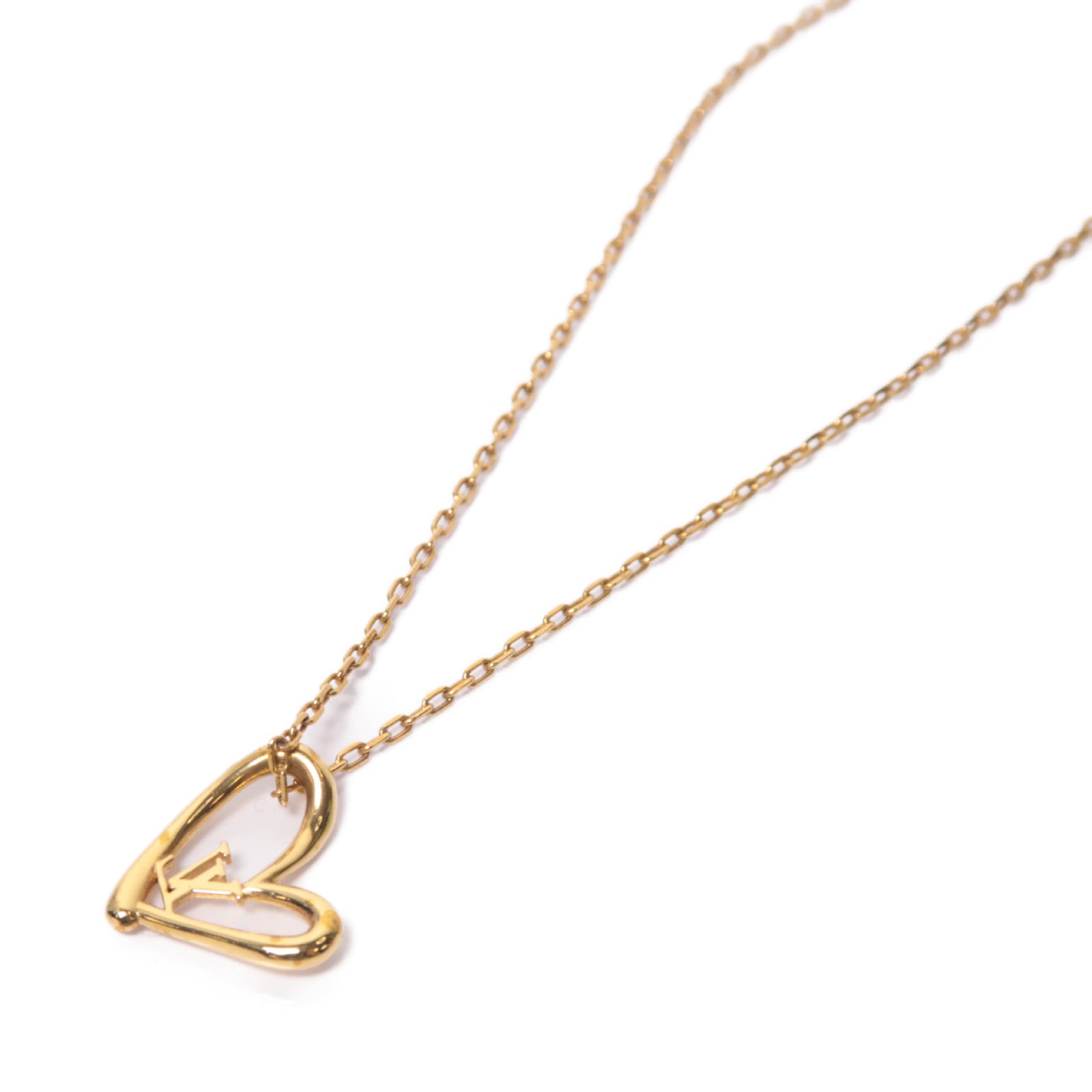 LOUIS VUITTON 金屬Fall In Love Necklace項鍊金色