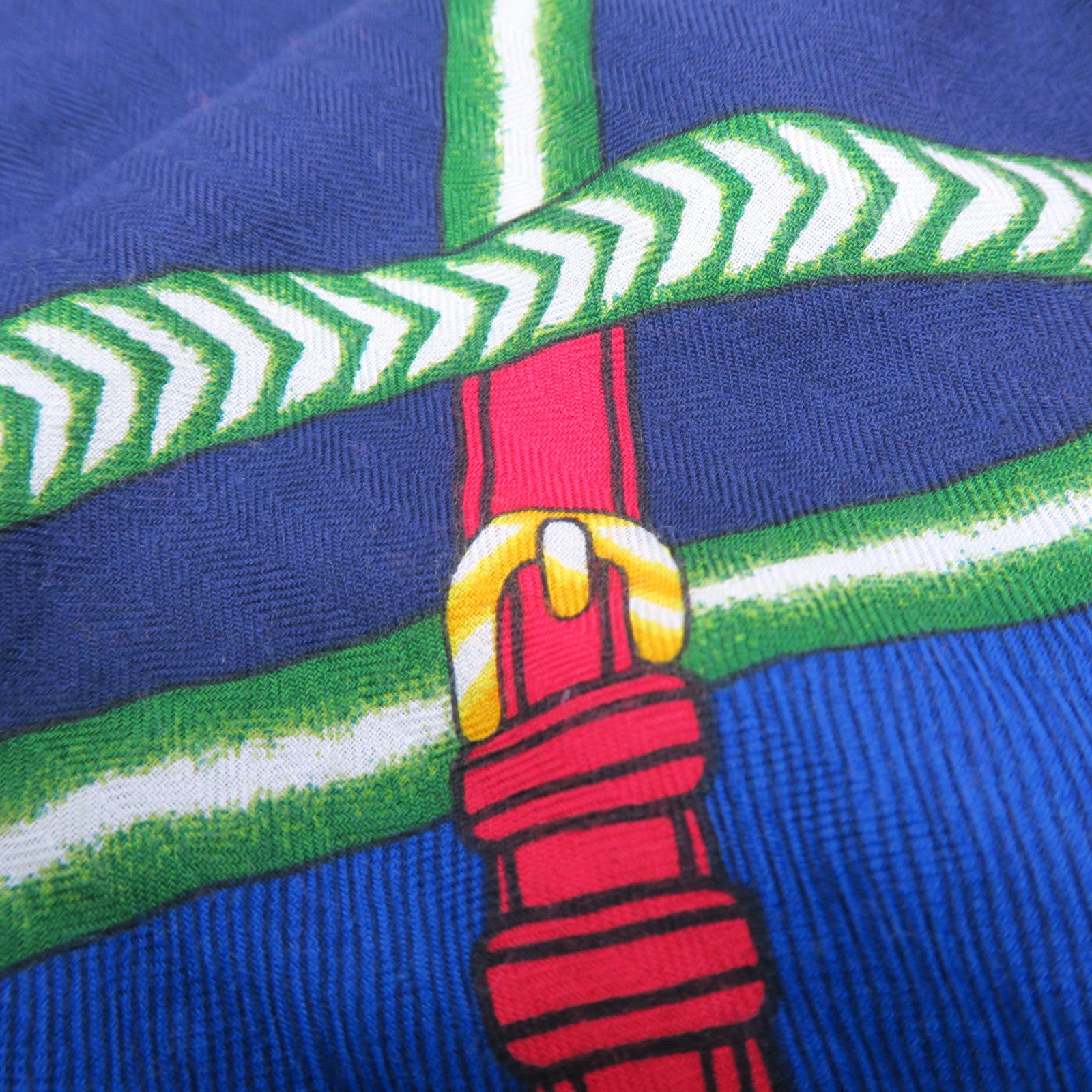 HERMES 羊絨Scarf圍巾藍色