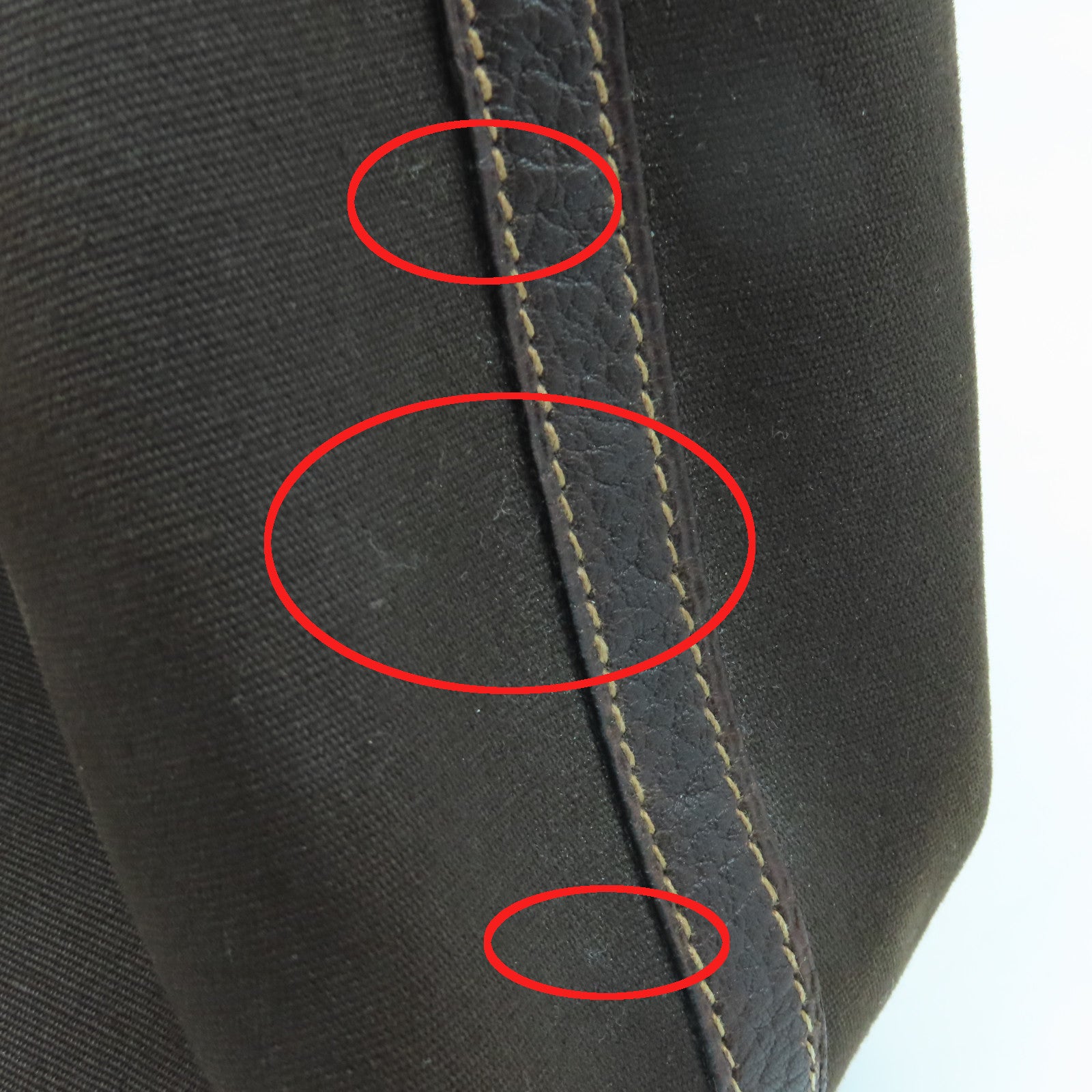 HERMES 帆布Garden Pocket TPM銀扣手挽肩背兩用袋巧克力色