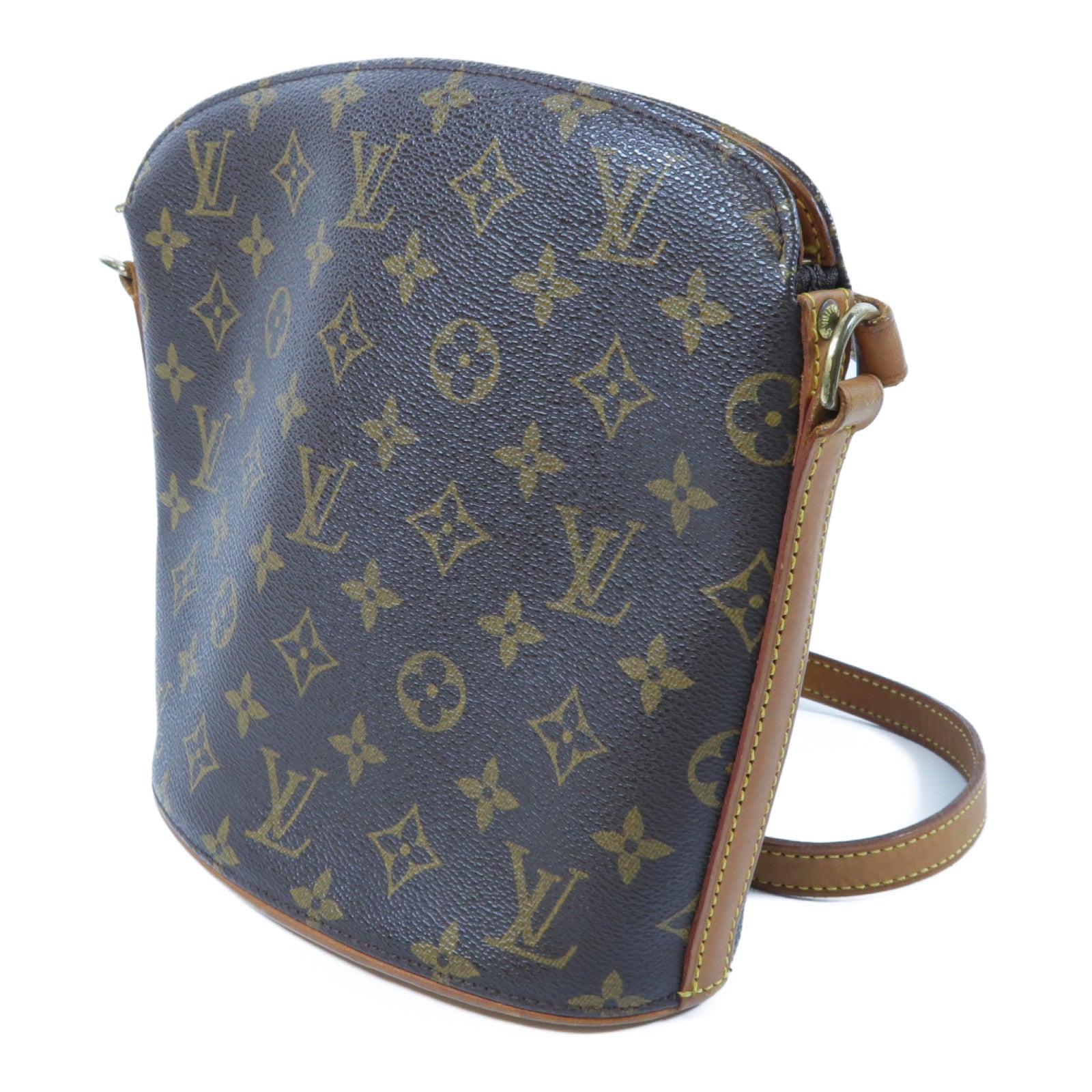 LOUIS VUITTON Monogram Drouot金扣肩背袋啡色
