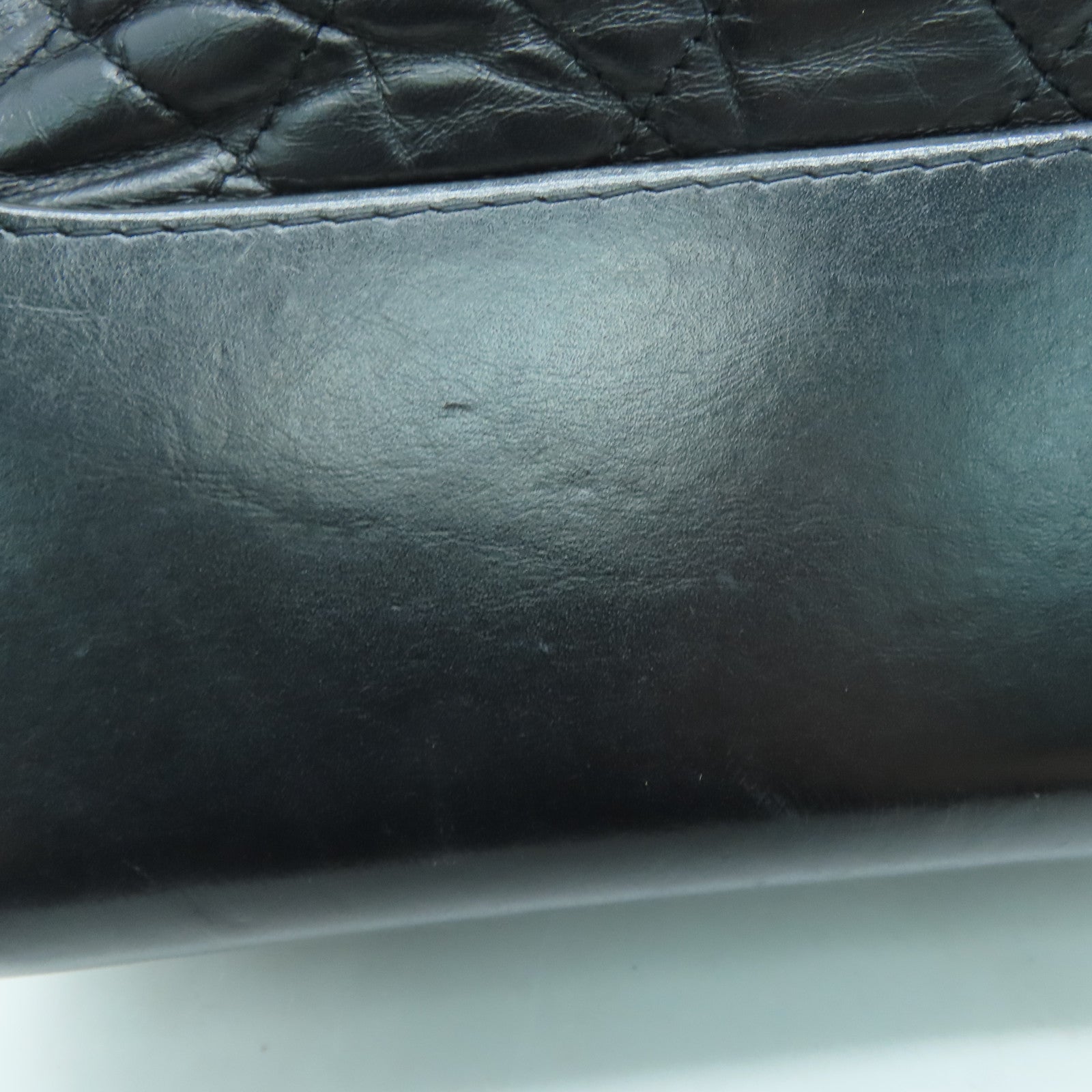 CHANEL 菱格牛皮皮革Gabrielle Medium Shoulder Bag銀扣鏈帶肩背袋黑色