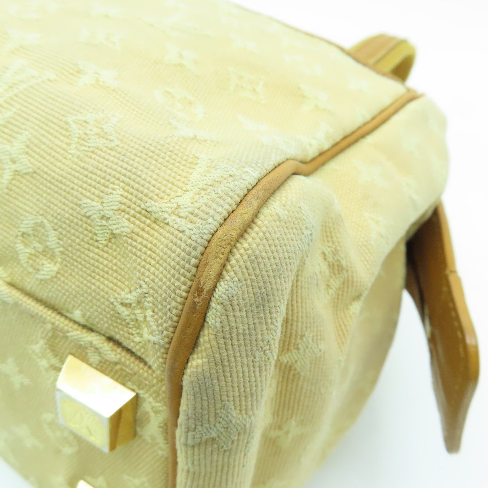 LOUIS VUITTON Monogram Mini Josephine PM金扣手挽袋米色