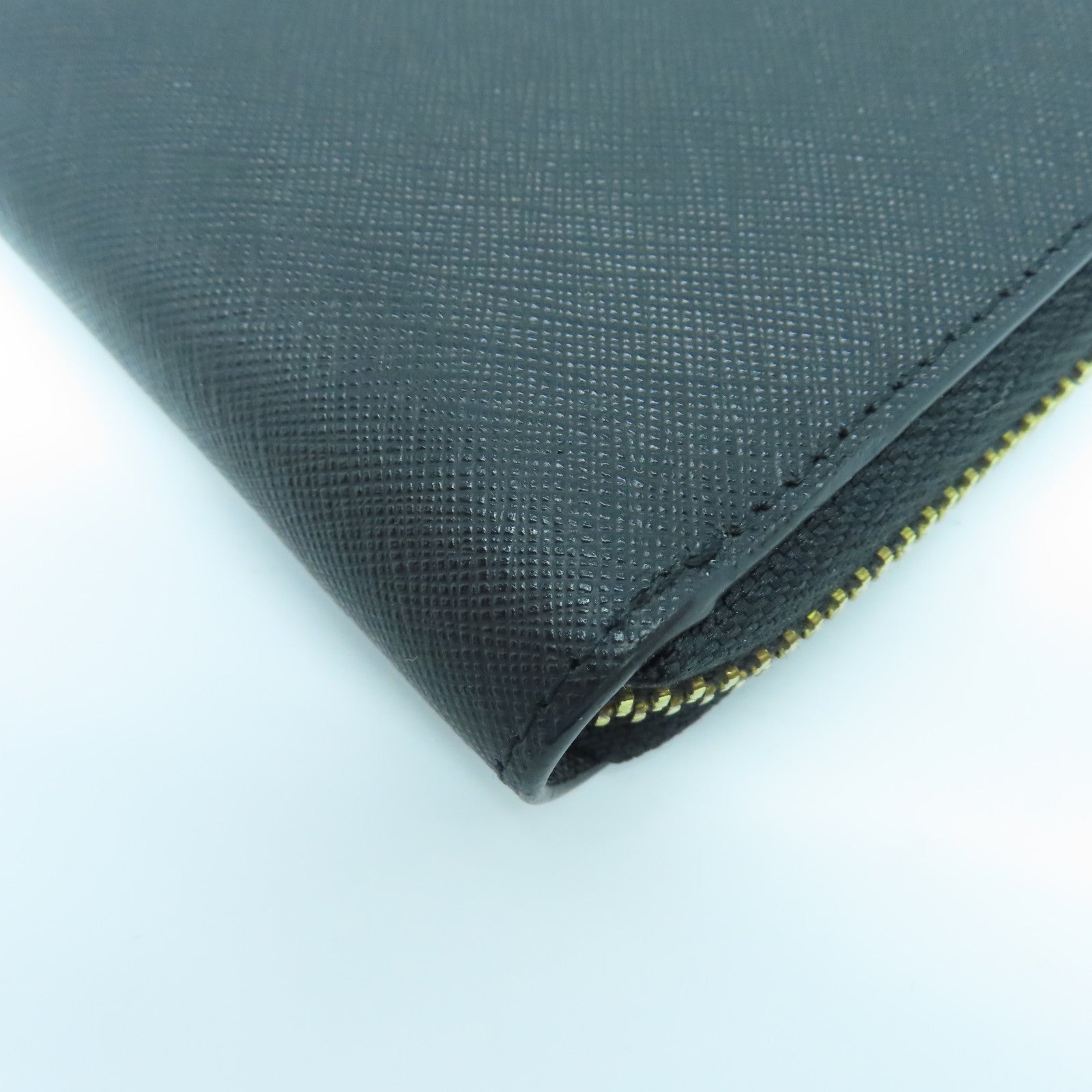 Michael Kors Leather Long Wallet Gold Buckle Long Wallet Black