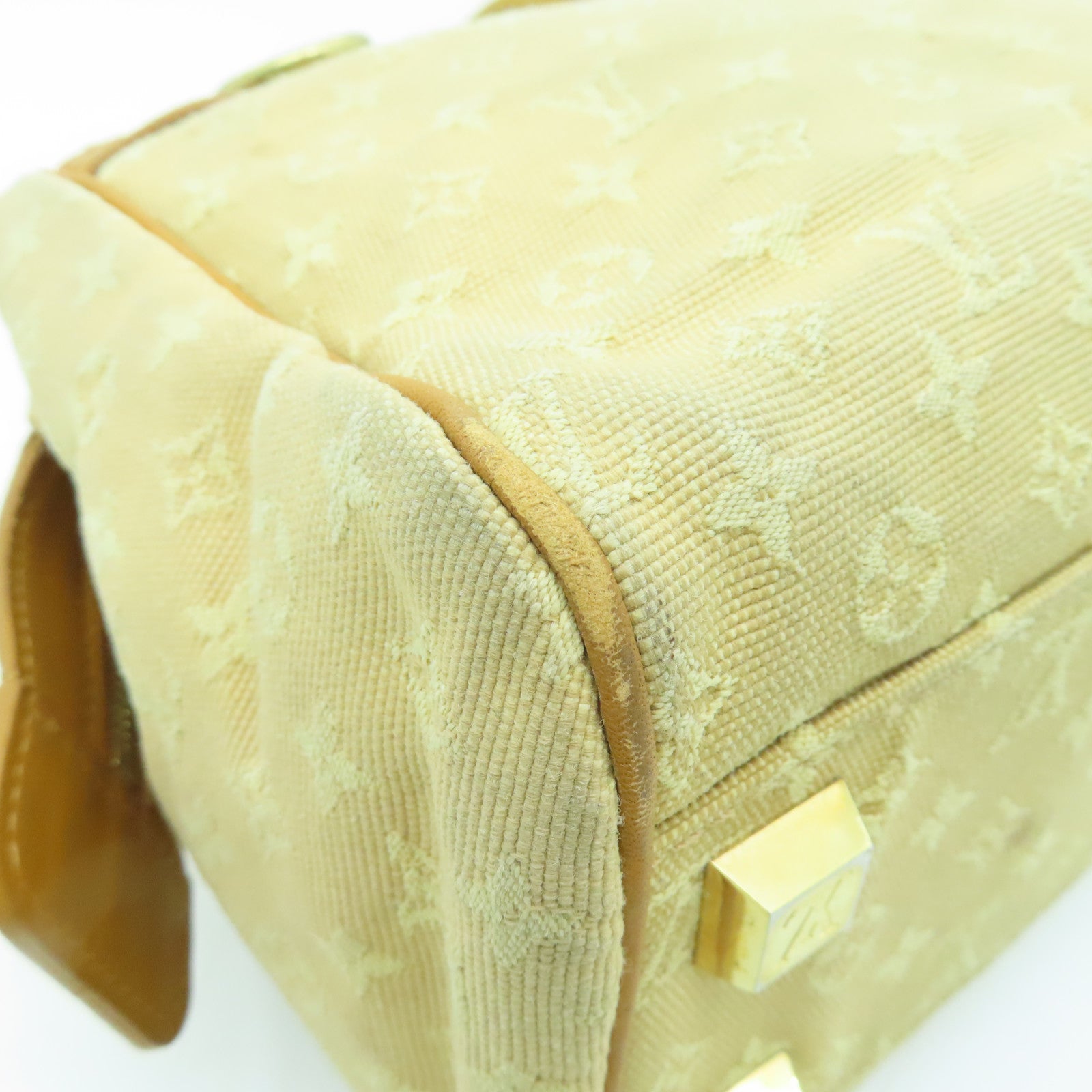 LOUIS VUITTON Monogram Mini Josephine PM金扣手挽袋米色