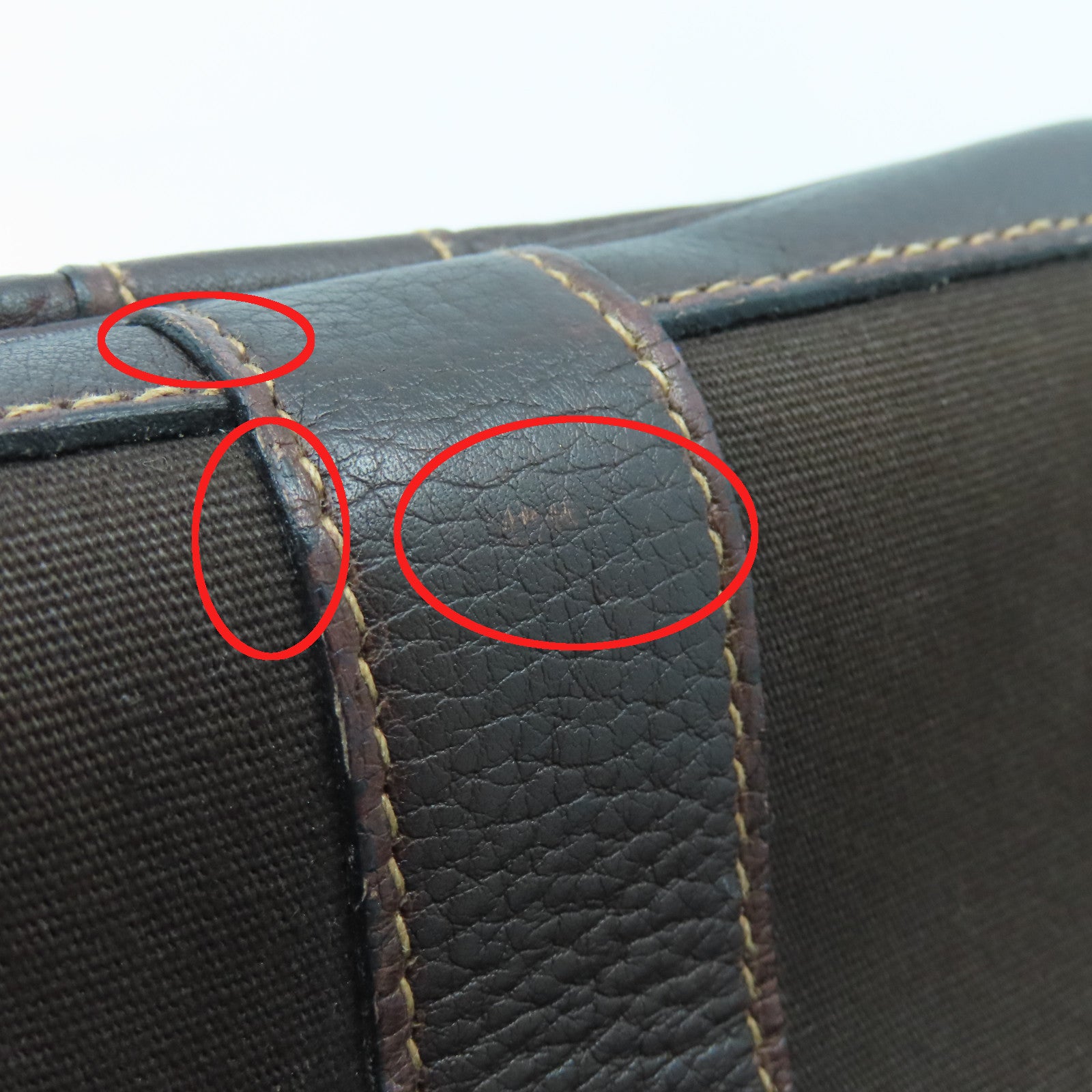 HERMES 帆布Garden Pocket TPM銀扣手挽肩背兩用袋巧克力色