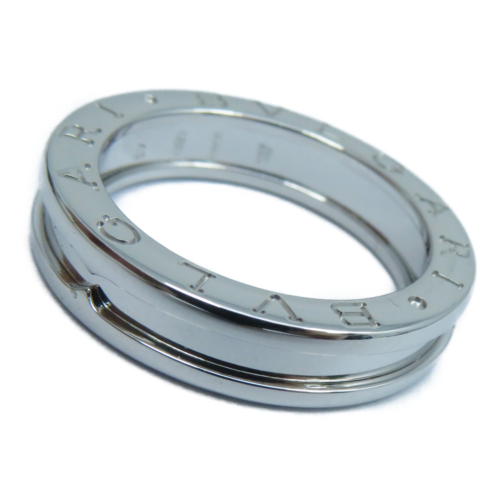 BVLGARI 18K白金B-zero1戒指BVLGARI#F57/US#8