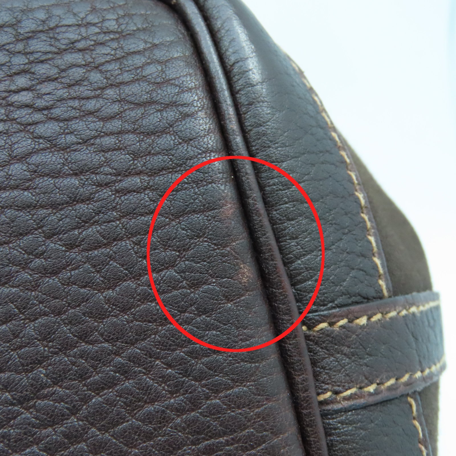 HERMES 帆布Garden Pocket TPM銀扣手挽肩背兩用袋巧克力色