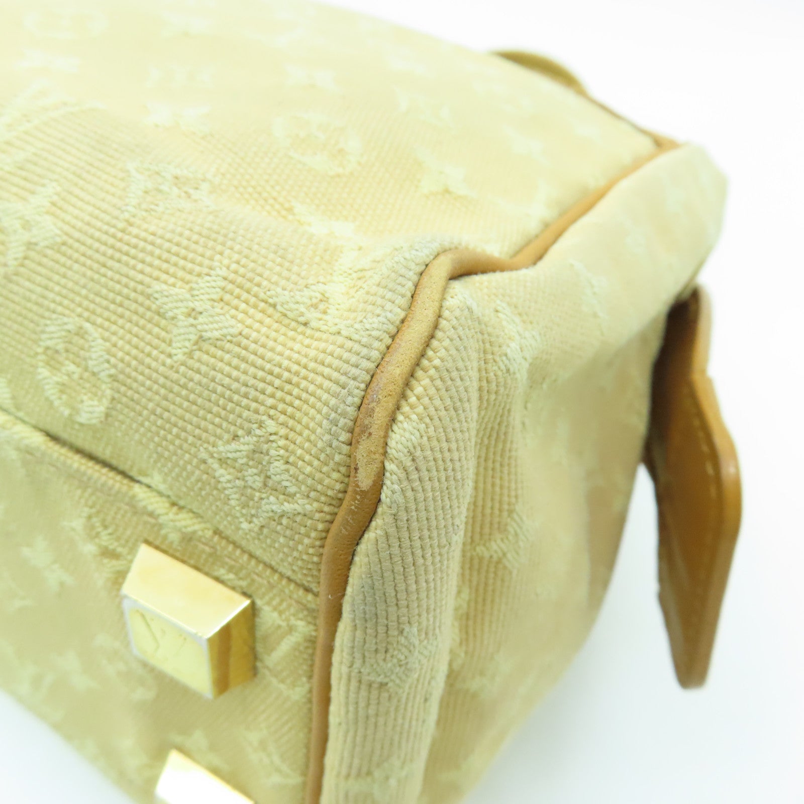 LOUIS VUITTON Monogram Mini Josephine PM金扣手挽袋米色