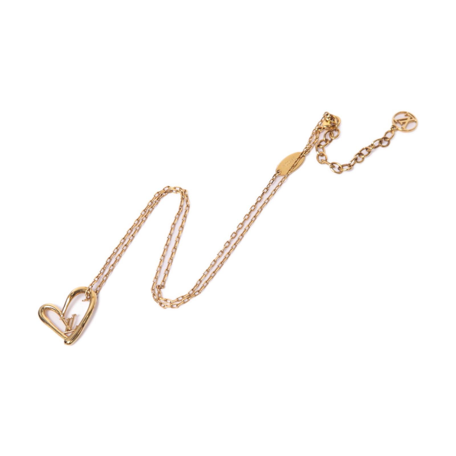 LOUIS VUITTON 金屬Fall In Love Necklace項鍊金色