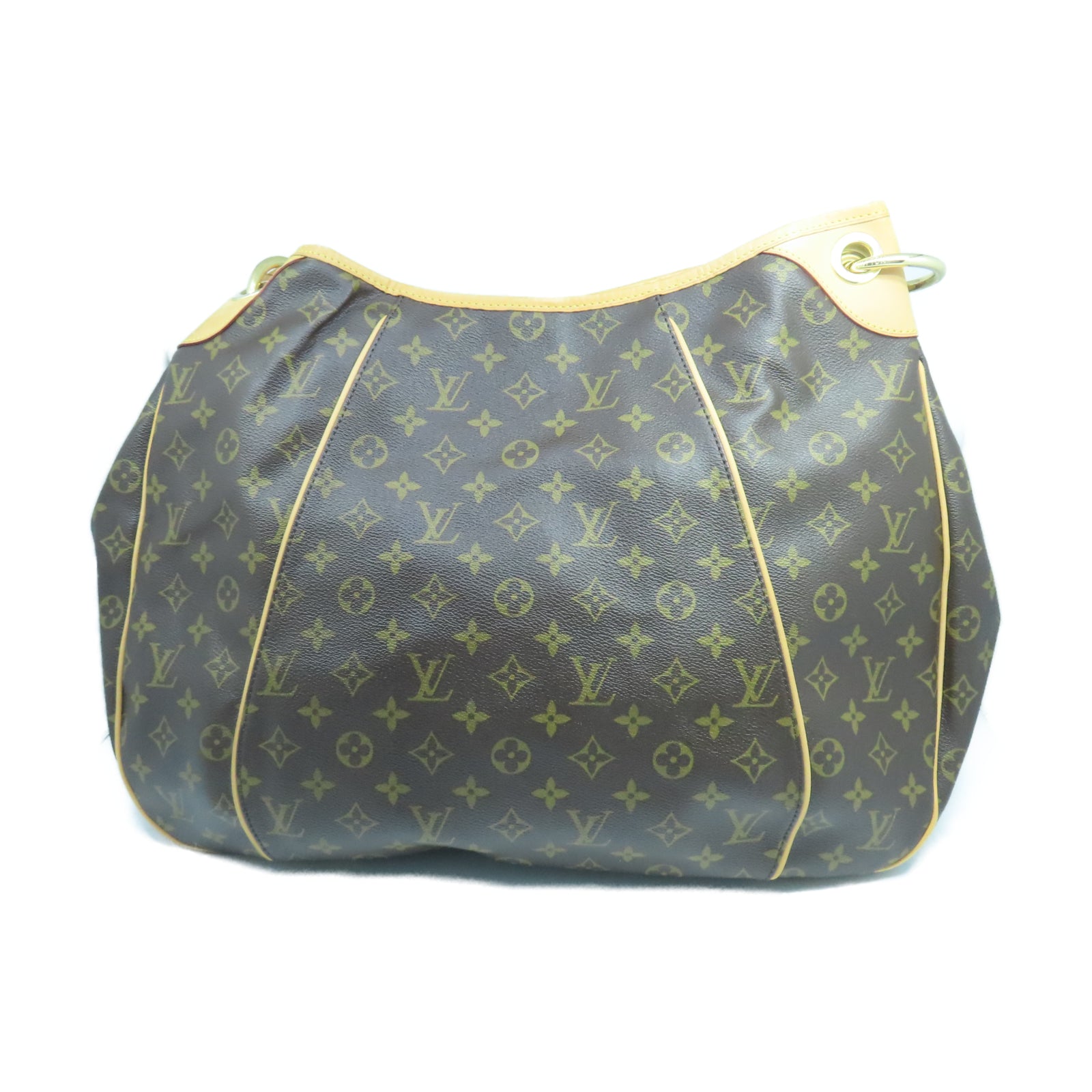 LOUIS VUITTON Monogram Galliera GM金扣肩背袋棕色