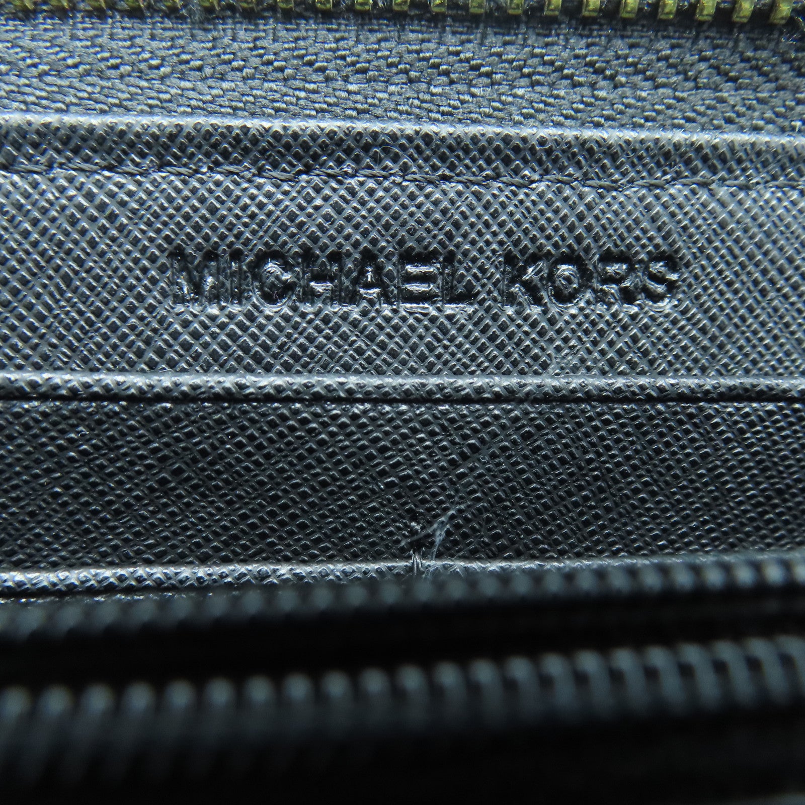 Michael Kors Leather Long Wallet Gold Buckle Long Wallet Black