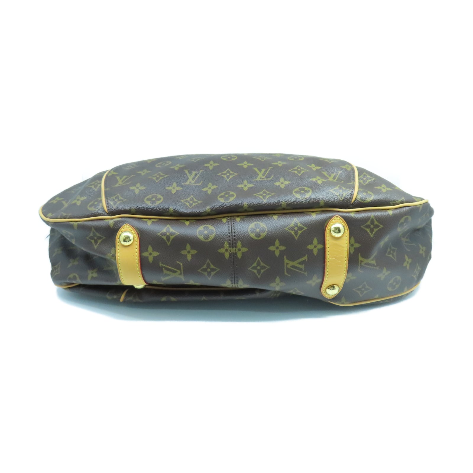 LOUIS VUITTON Monogram Galliera GM金扣肩背袋棕色