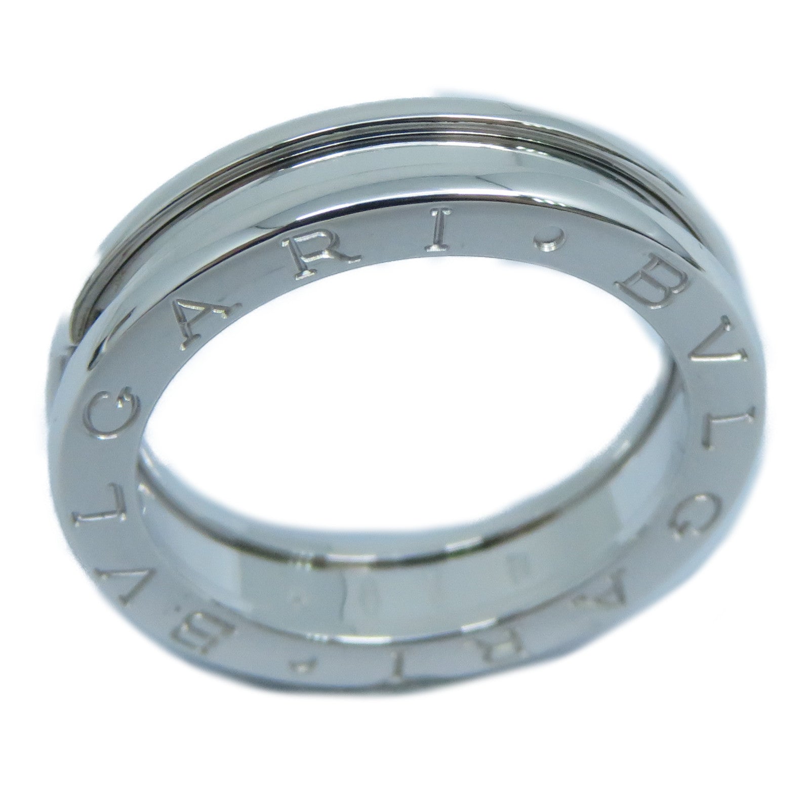 BVLGARI 18K白金B-zero1戒指BVLGARI#F57/US#8