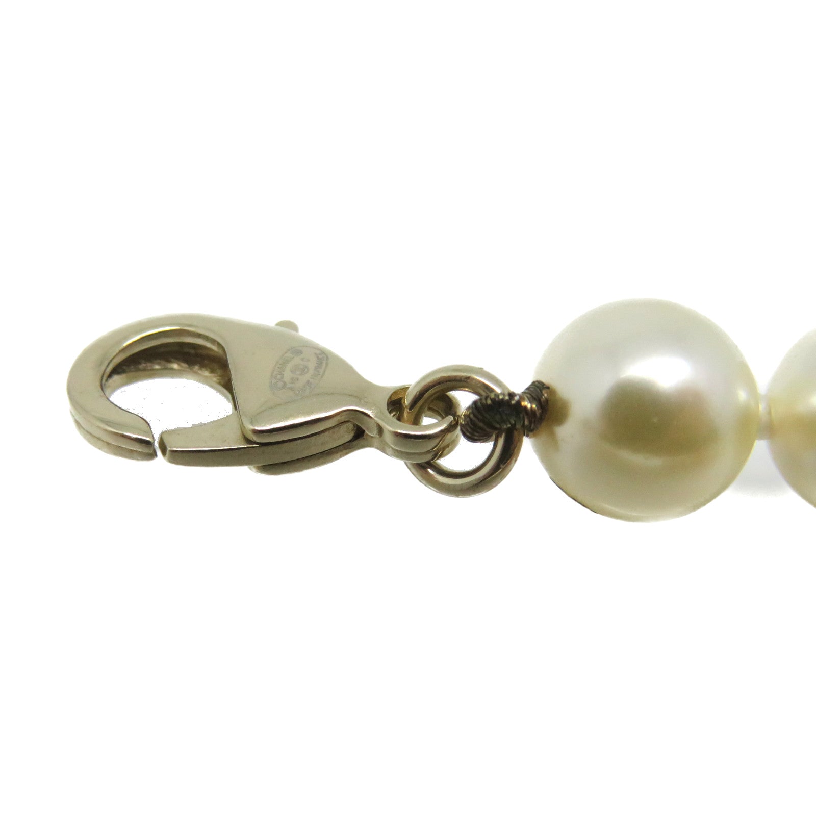 CHANEL 金屬/PCV/仿珍珠Necklace項鏈粉紅色/米白色