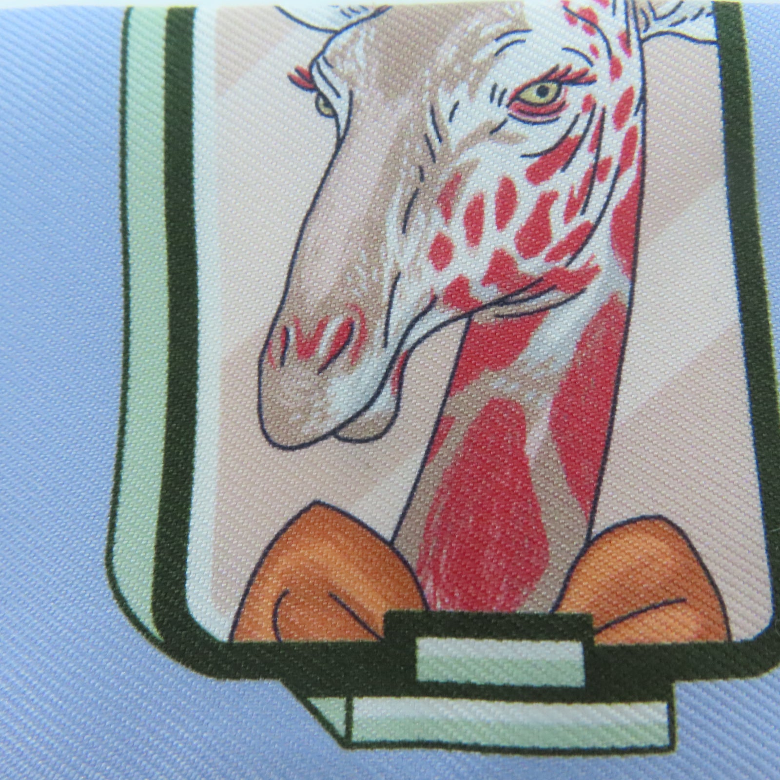 HERMES 【激減優惠】絲質Twilly Scarf絲巾淺藍色