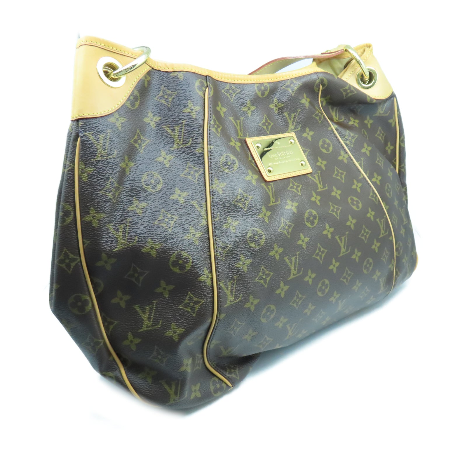 LOUIS VUITTON Monogram Galliera GM金扣肩背袋棕色