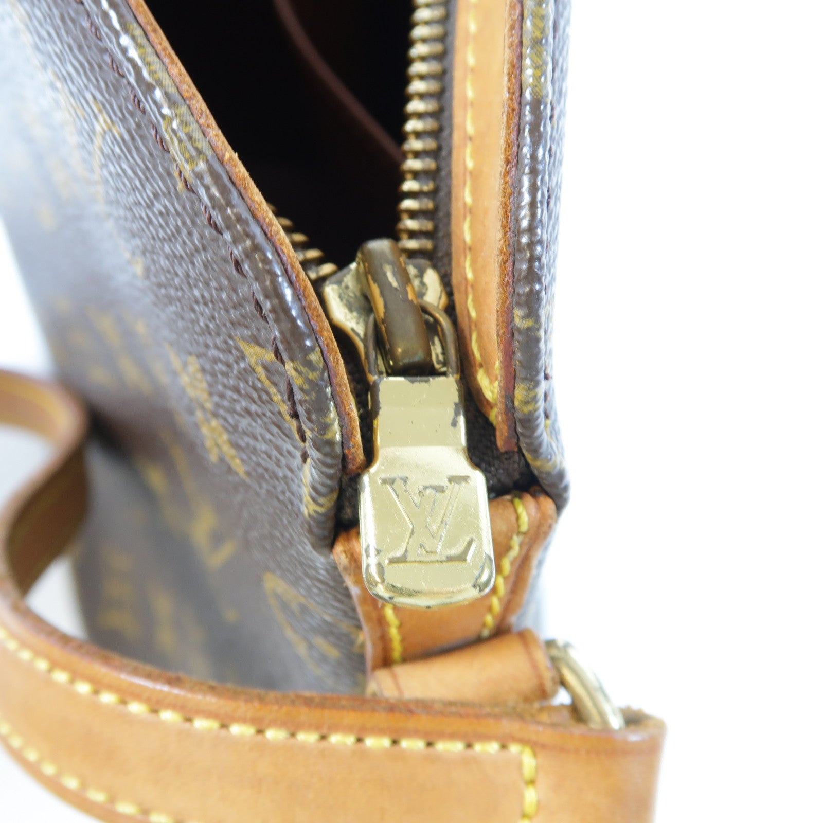 LOUIS VUITTON Monogram Drouot金扣肩背袋啡色