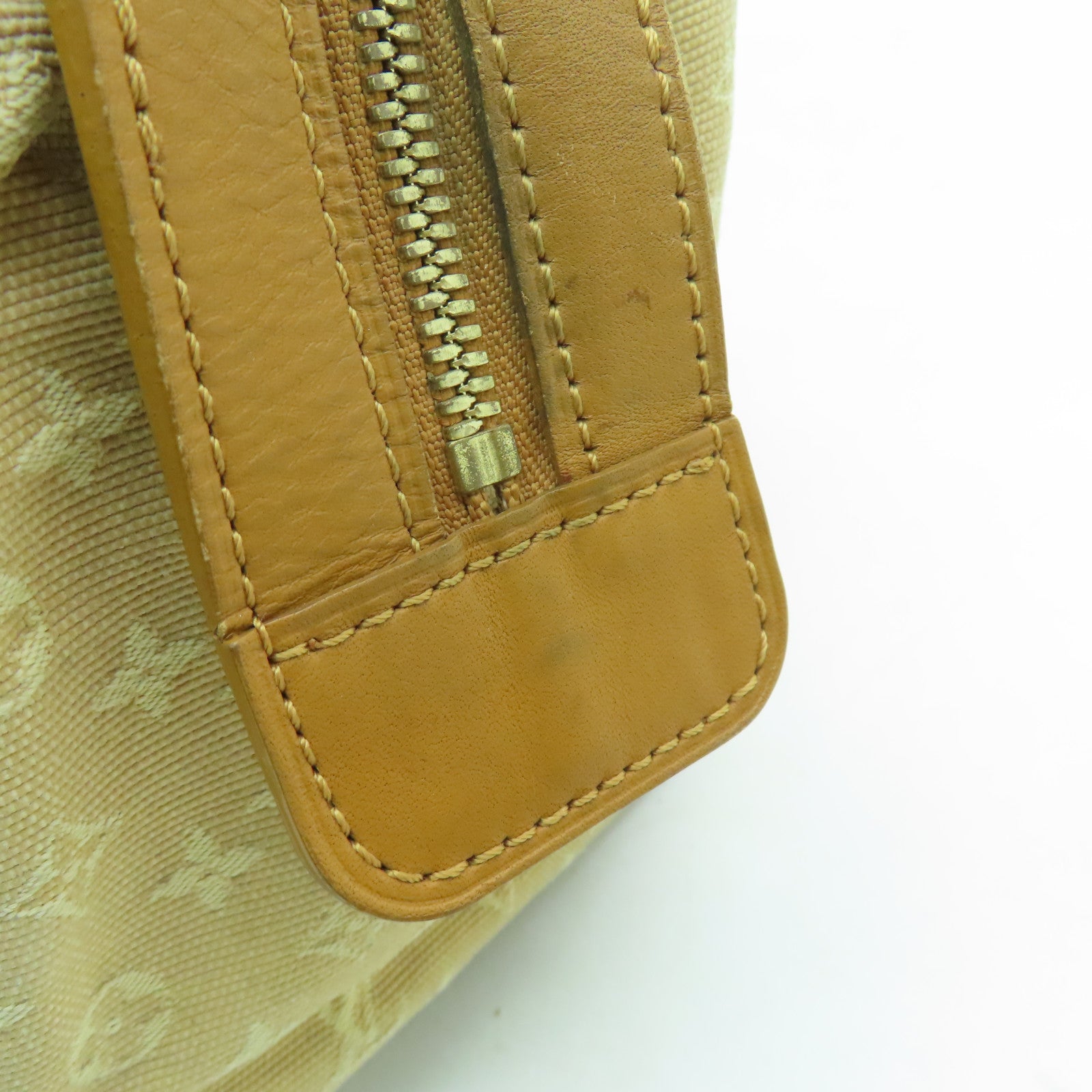 LOUIS VUITTON Monogram Mini Josephine PM金扣手挽袋米色