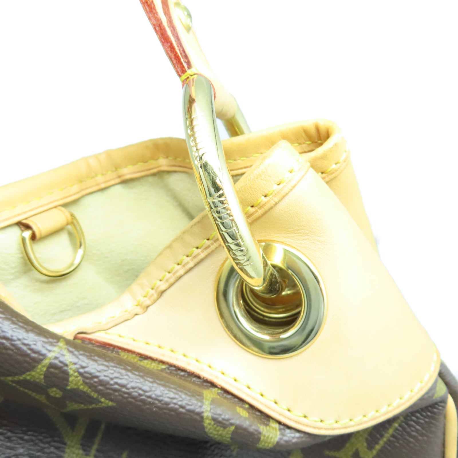 LOUIS VUITTON Monogram Galliera GM金扣肩背袋棕色