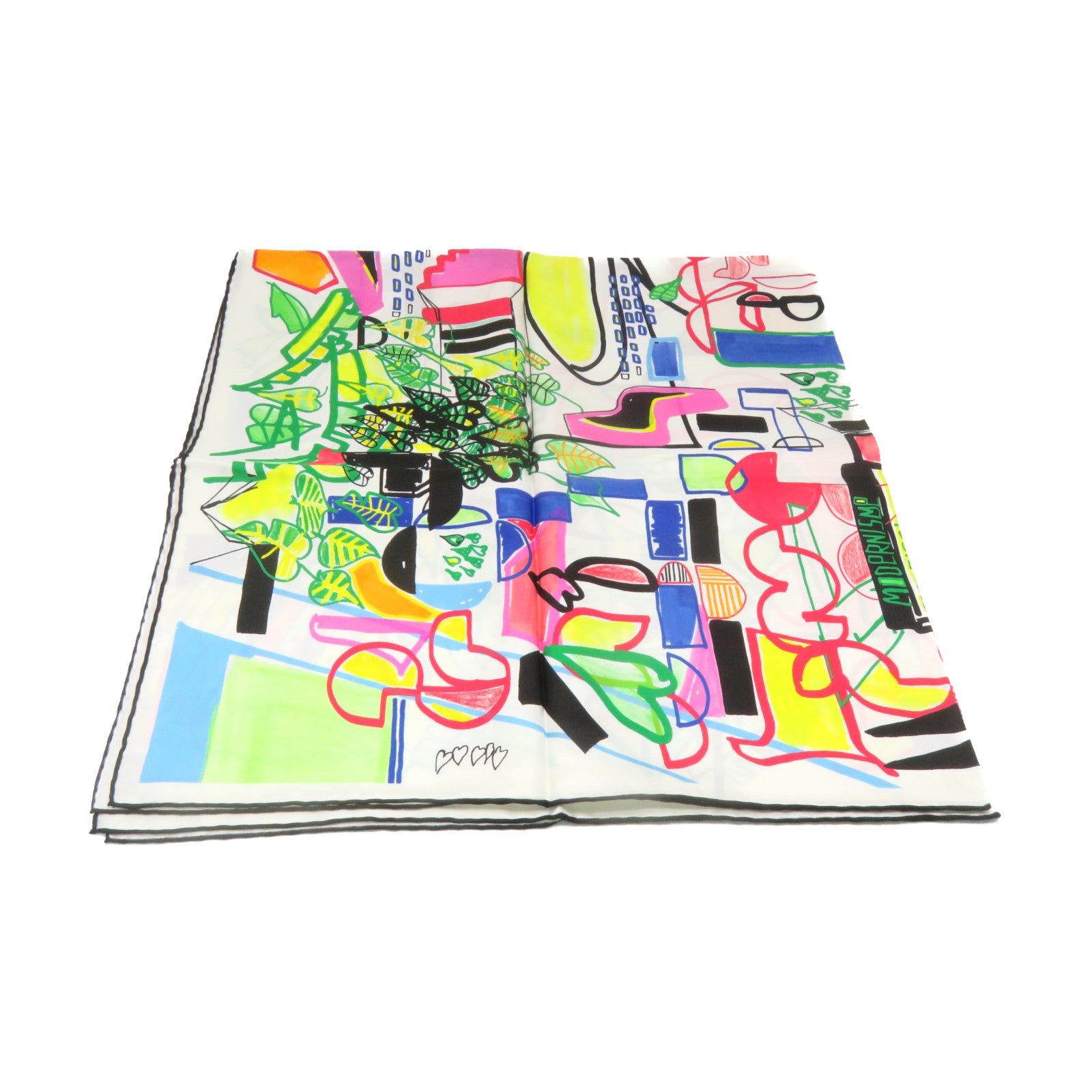 HERMES 【激減優惠】絲質Scarf 90x90絲巾白色/彩色