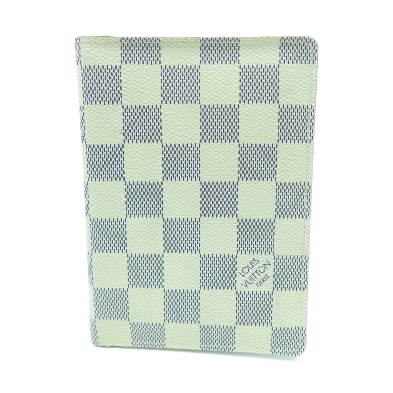 LOUIS VUITTON Damier AzurPassport Cover護照套白色