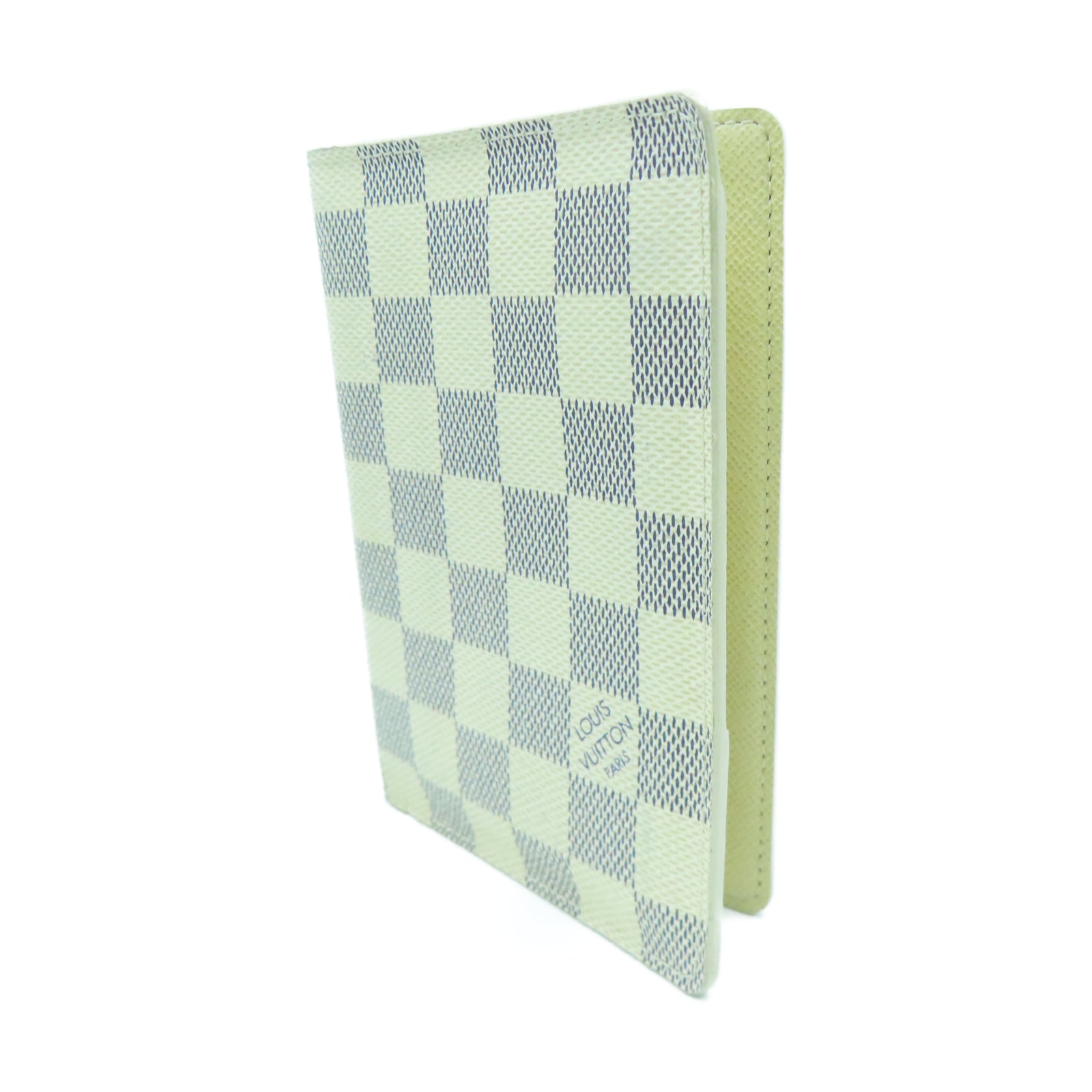 LOUIS VUITTON Damier AzurPassport Cover護照套白色