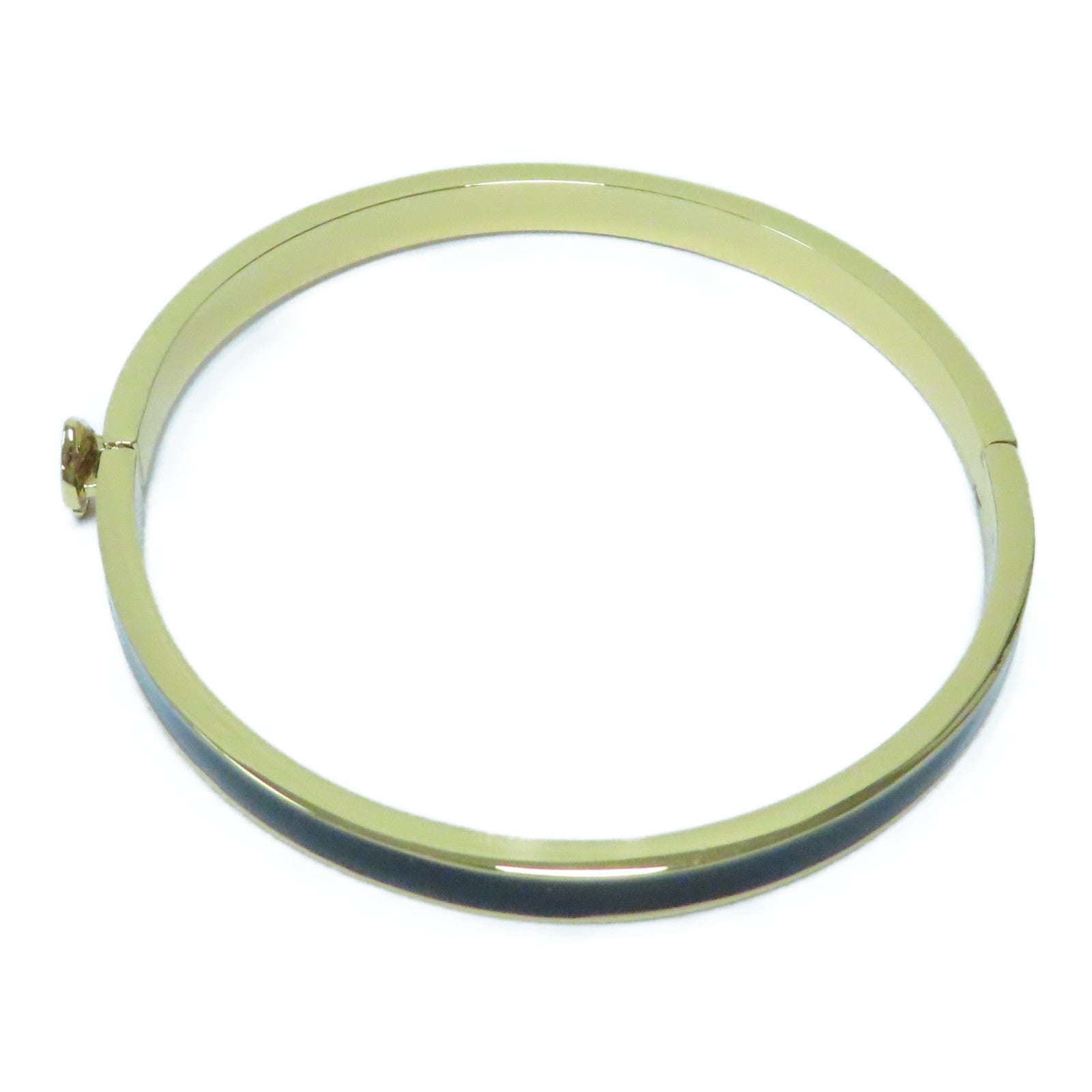 Kate Spade 金屬Bangle金扣手鐲黑色/金色