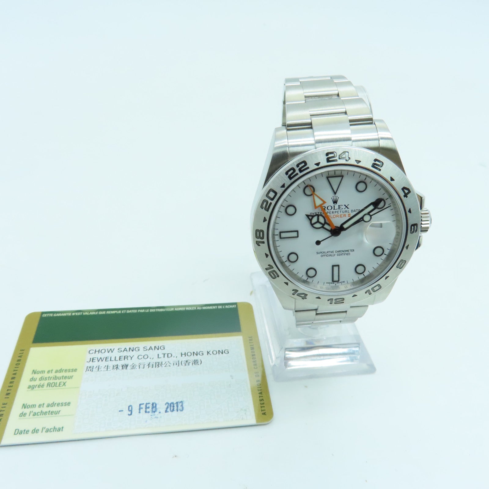 ROLEX ExplorerⅡ不鏽鋼手錶自動機芯白色