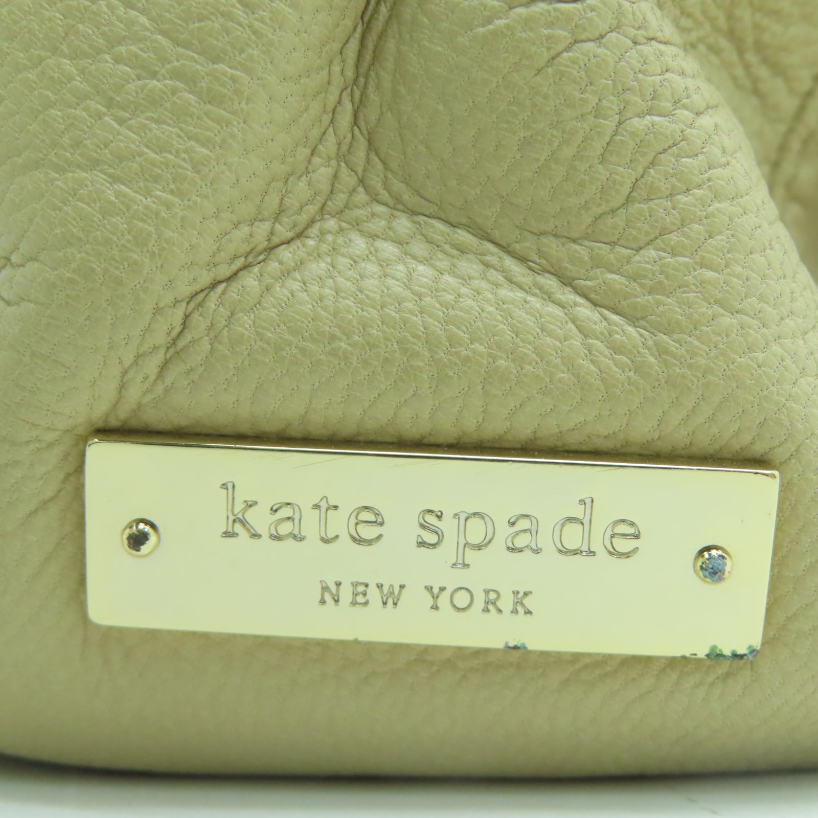 Kate Spade 羊皮皮革Shoulder Bag金扣链带肩背袋米色