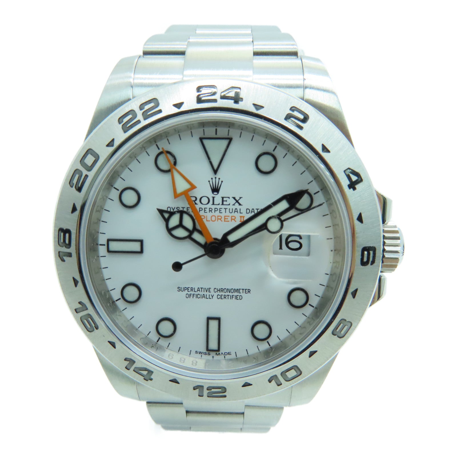ROLEX ExplorerⅡ不鏽鋼手錶自動機芯白色