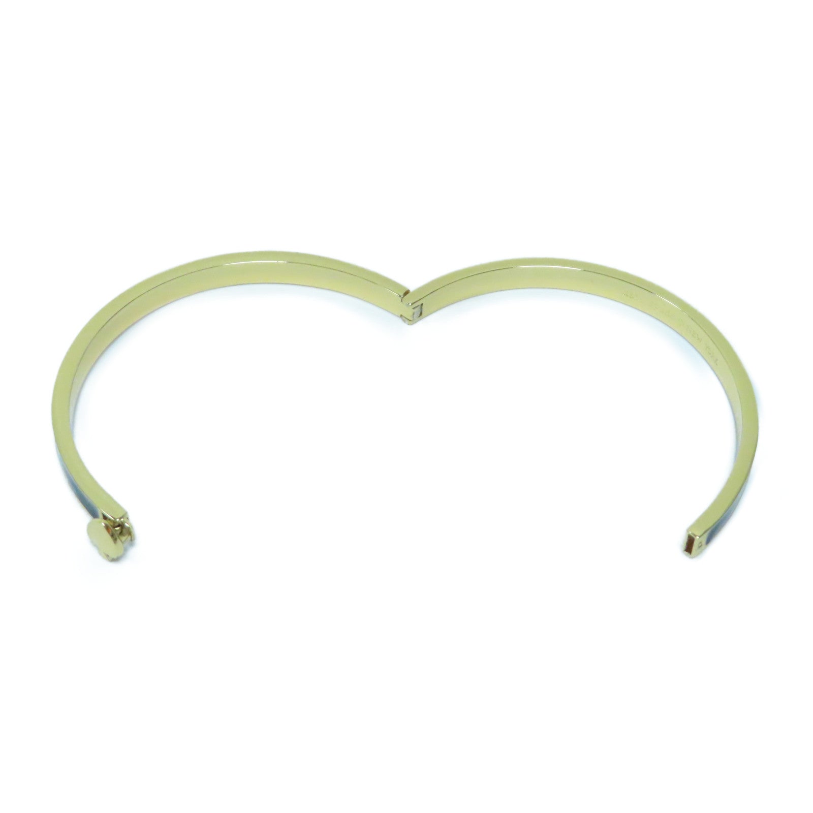 Kate Spade 金屬Bangle金扣手鐲黑色/金色